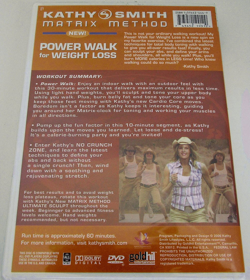 Kathy Smith: Matrix Method - Power Walk for Weight Loss [Import]