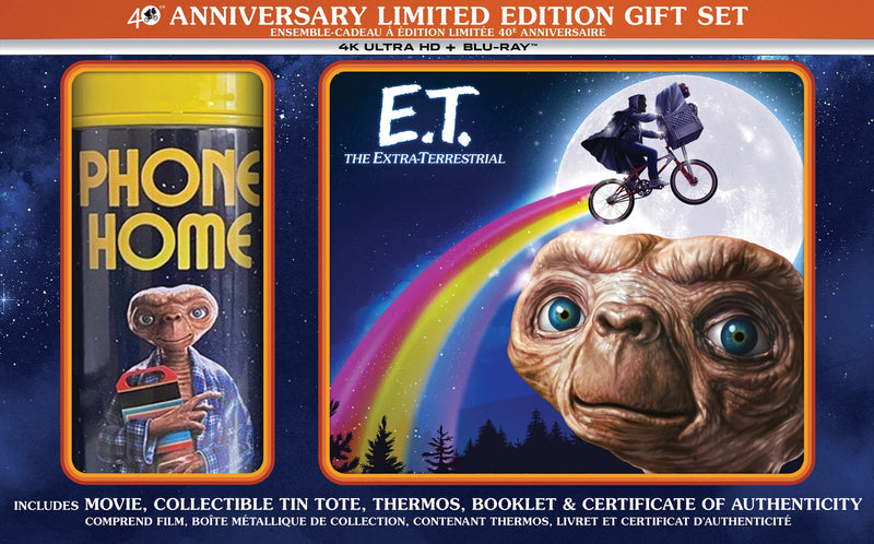 E.T. The Extra-Terrestrial: 40th Anniversary Limited Edition Gift Set - 4K/Blu-Ray