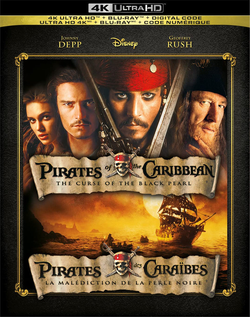 The Pirates Of The Caribbean / The Curse Of The Black Pearl - 4K/Blu-Ray