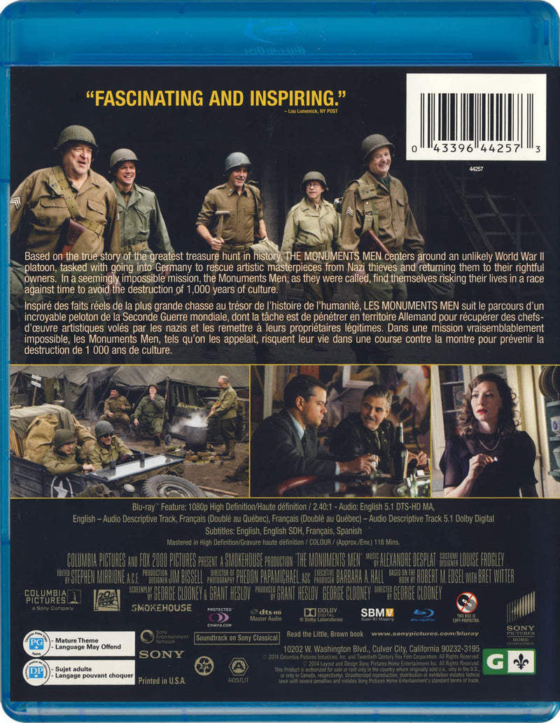 The Monuments Men - Blu-Ray (Used)