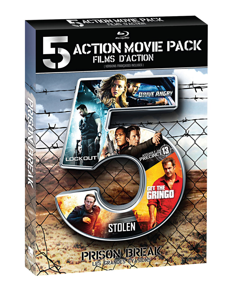 5 Action Movie Pack: Prison Break - Blu-Ray (Used)