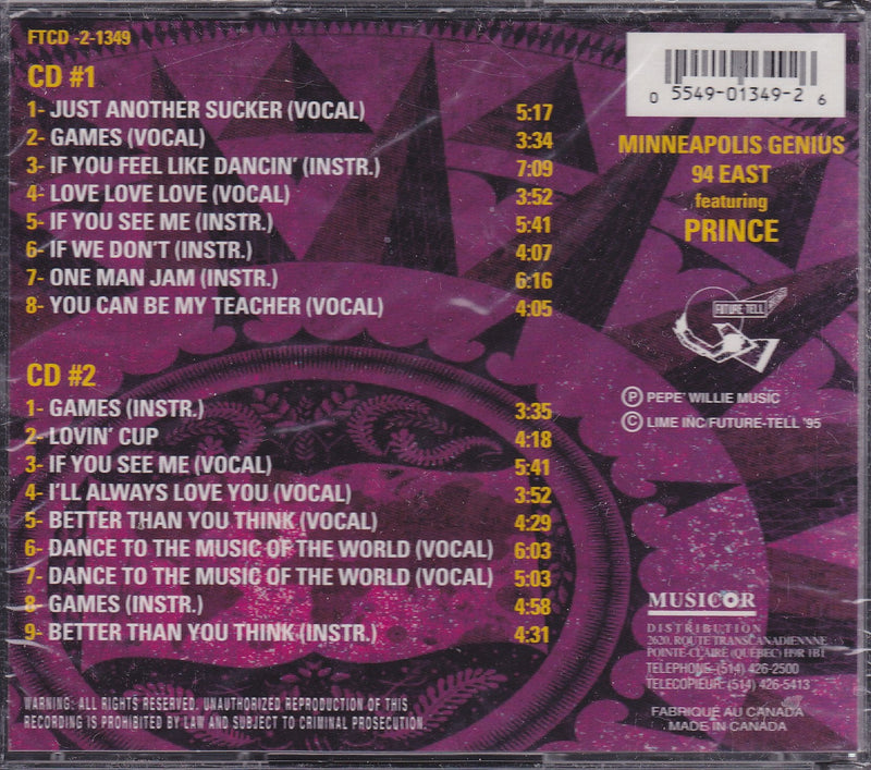 Minneapolis Genius / 94 East: Featuring Prince - CD