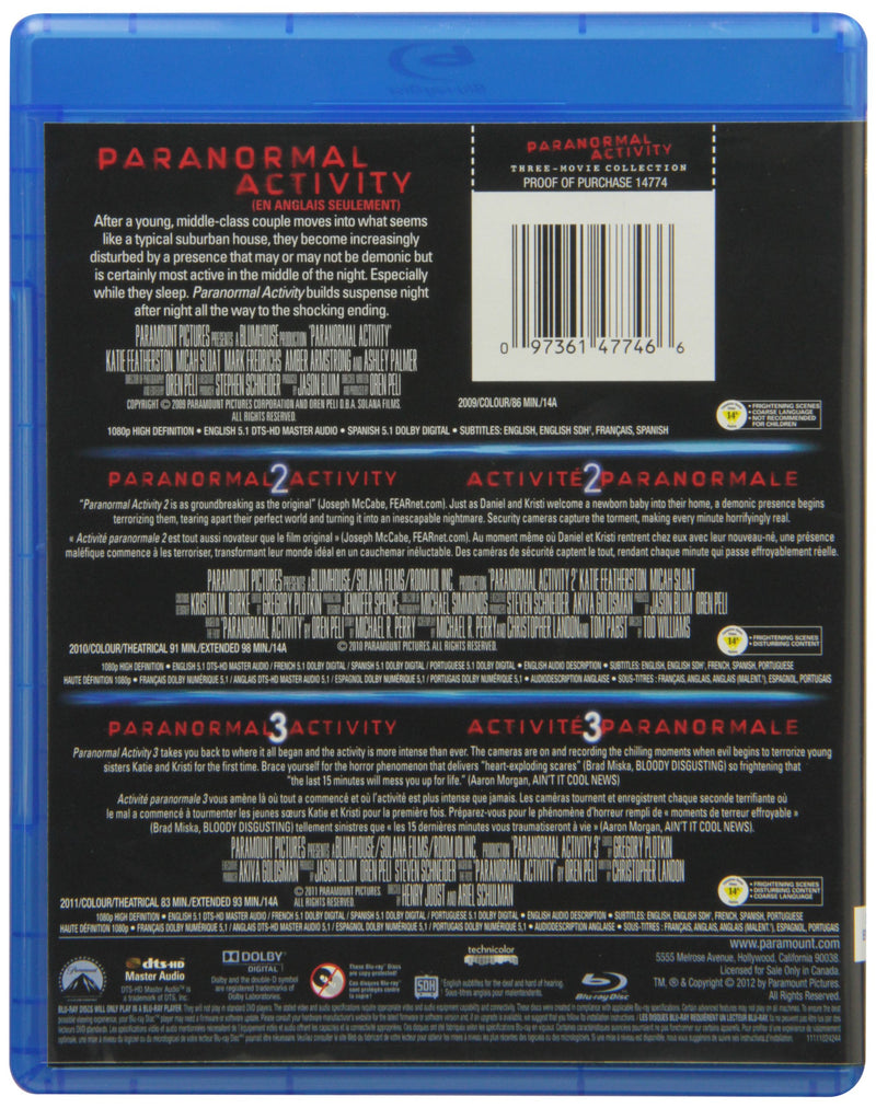 Paranormal Activity Trilogy (Paranormal Activity / Paranormal Activity 2: Unrated Director&