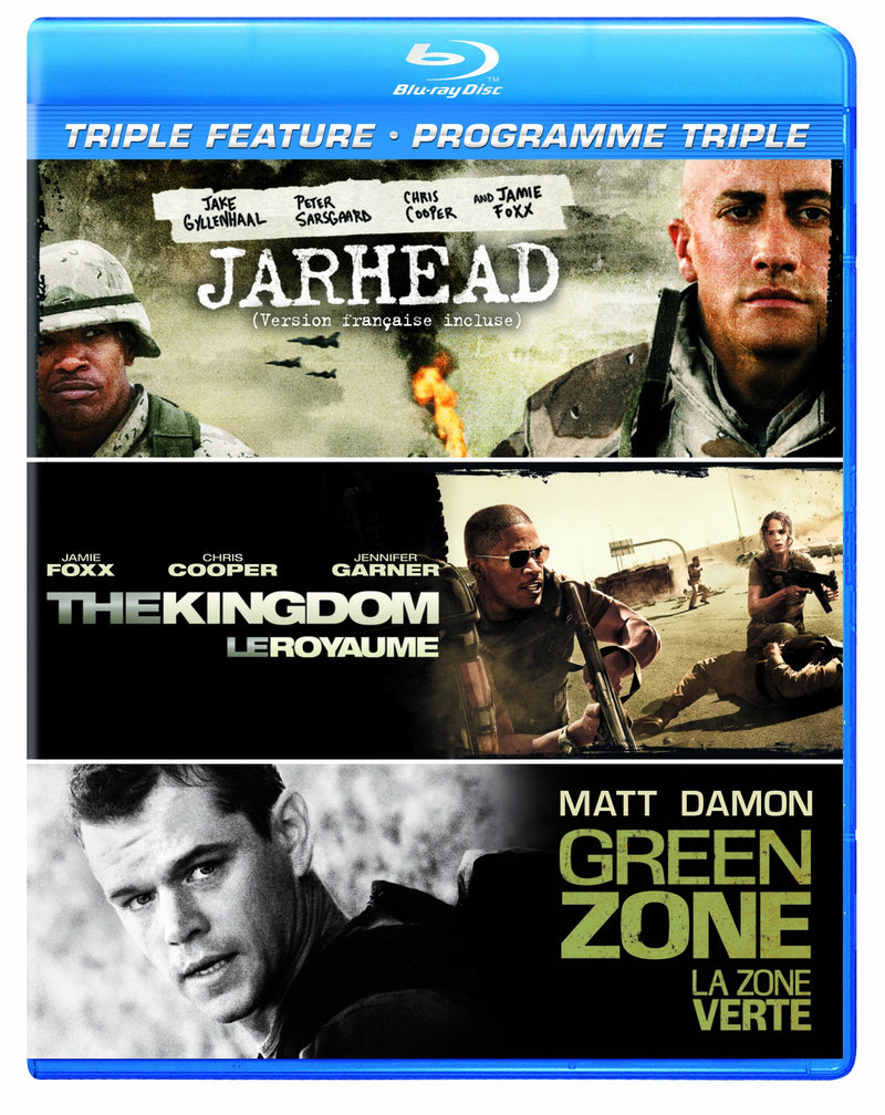 Triple Feature / Jarhead + Kingdom + Green Zone - Blu-Ray (Used)