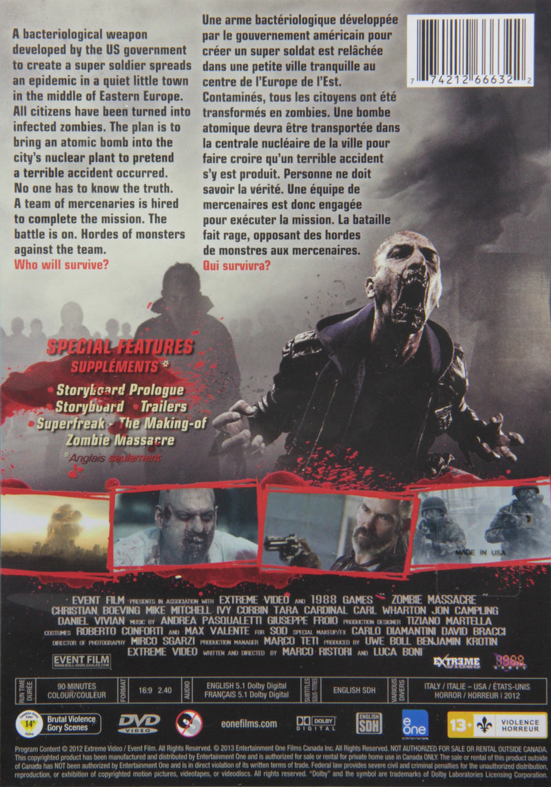 Zombie Massacre / Le Massacre Des Zombies (Bilingual)