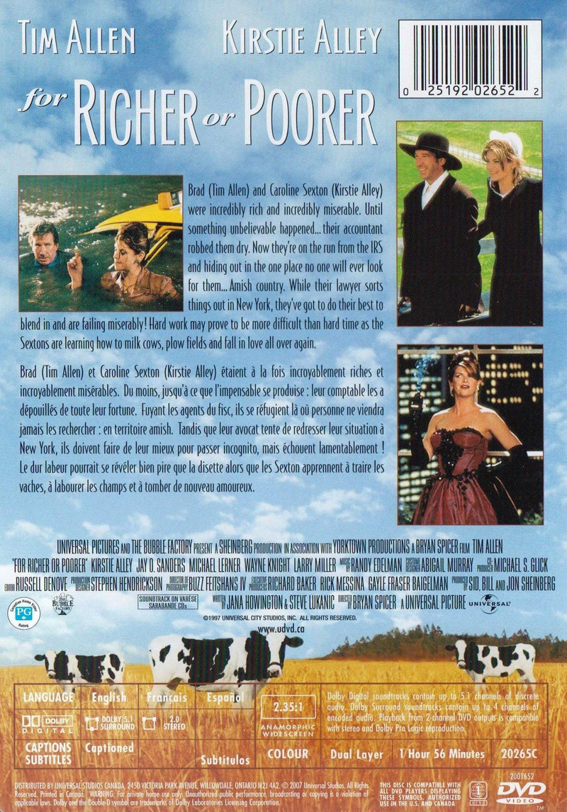 For Richer Or Poorer (Widescreen) - DVD