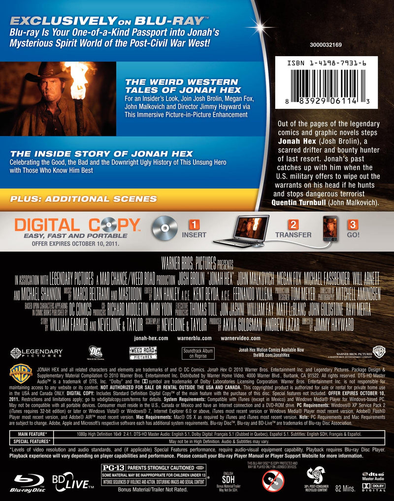 Jonah Hex [Blu-ray]