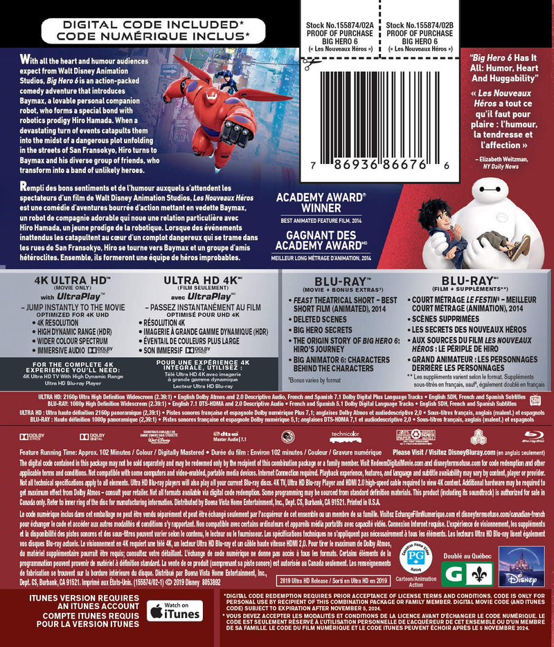 Big Hero 6 - 4K/Blu-Ray