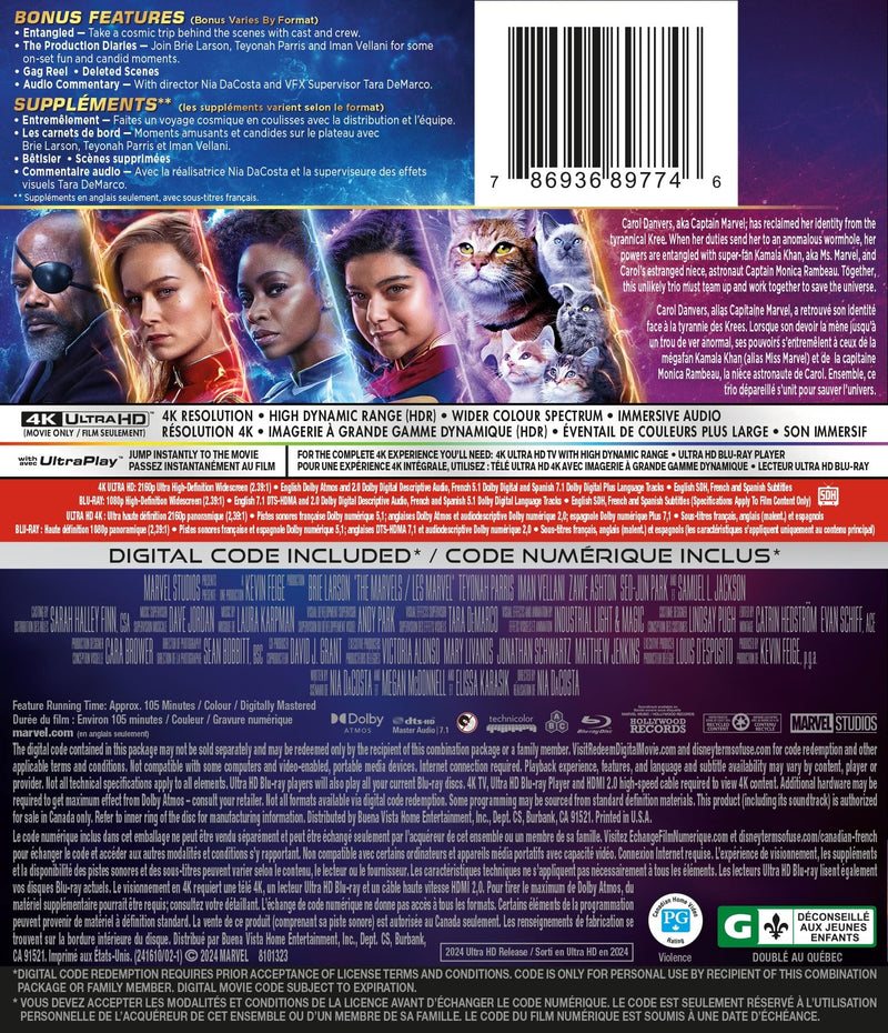 The Marvels - 4K/Blu-Ray
