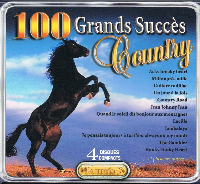 100 Grands Succes Country (Anglais & Français) 4 Disc