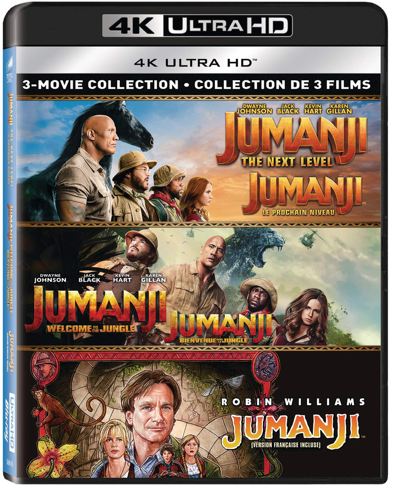 Jumanji (1995) + Jumanji: the Next Level + Jumanji: Welcome To the Jungle - 4K