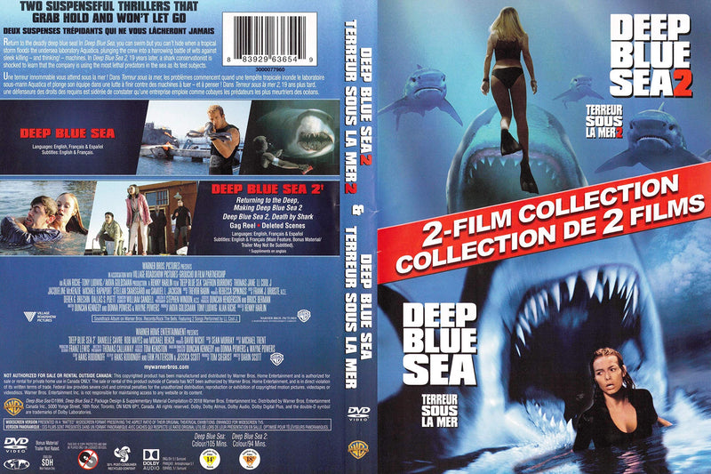 Deep Blue Sea/Deep Blue Sea 2 (DVD) (Eng/Fr)