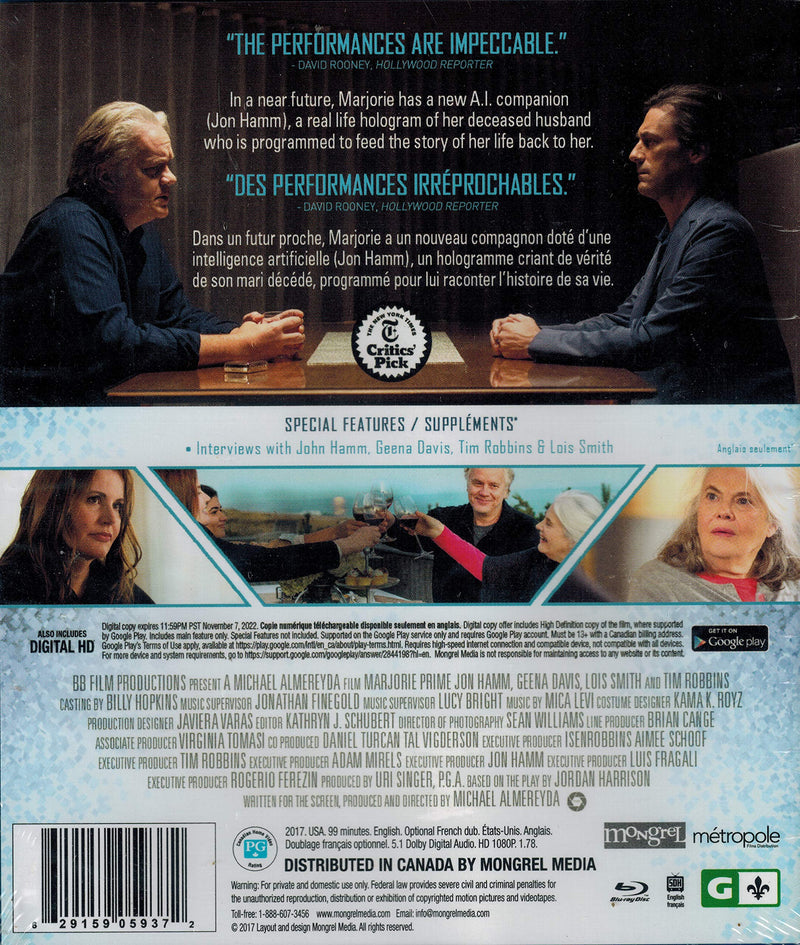 Marjorie Prime (Mongrel / Special Edition / Blu-ray) (used)