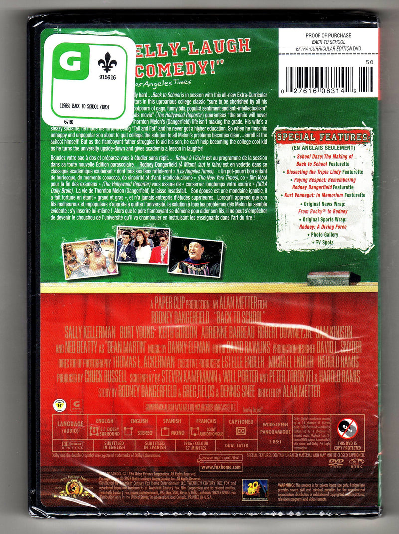 Back to School - DVD (Used)