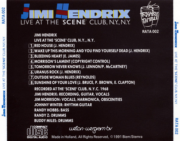 Jimi Hendrix / Live At The Scene Club, N.Y., N.Y. - CD (Used)