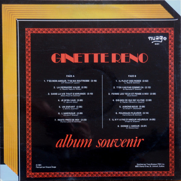 Ginette Reno / Album souvenir - LP USED