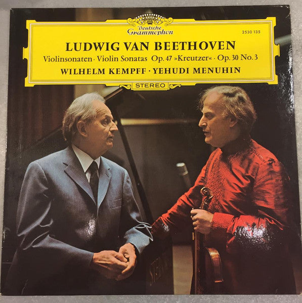 Beethoven, Yehudi Menuhin ∙ Wilhelm Kempff / Violinsonaten = Violin Sonatas Op. 47 »Kreutzer« ∙ Op. 30 No. 3 - LP Used