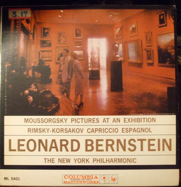 Leonard Bernstein, The New York Philharmonic – Moussorgsky / Pictures At An Exhibition / Rimsky-Korsakov - Spanish Capriccio - LP Used