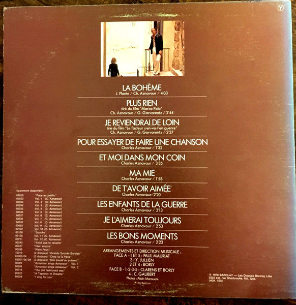 Charles Aznavour / Volume 7: La Bohème - LP USED