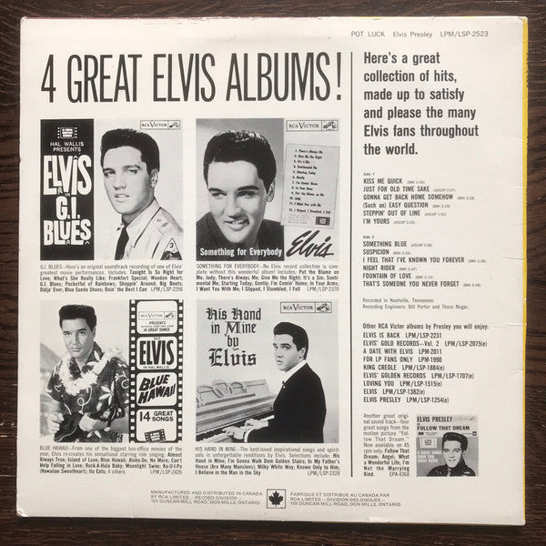 Elvis Presley / Pot Luck - LP USED