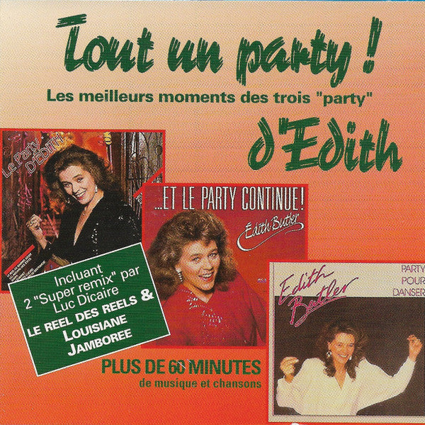 Edith Butler / quite the party! the best moments of the three parties - CD (Used)