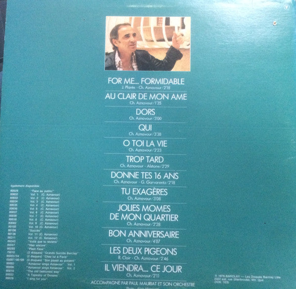 Charles Aznavour / Qui (Volume 4) - LP USED