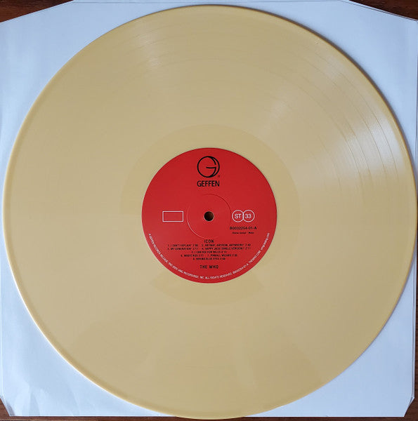 The Who / Icon - LP CUSTARD YELLOW