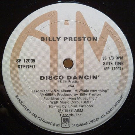 Billy Preston / Disco Dancin&