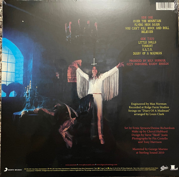 Ozzy Osbourne / Diary Of A Madman - LP BLUE SWIRL