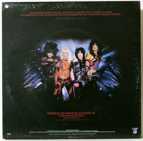 Mötley Crüe / Shout At The Devil - LP USED