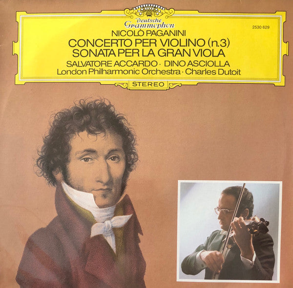 Charles Dutoit, Nicolò Paganini, London Philharmonic Orchestra / Concerto Per Violino (N.3) / Sonata Per La Gran Viola - LP Used