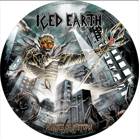 Iced Earth / Plagues Of Dystopia - LP PICT DISC