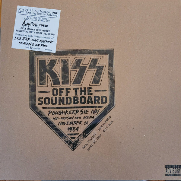 Kiss / Off The Soundboard Poughkeepsie NY Mid-Hudson Arena November 28 1984 - 2LP YELLOW