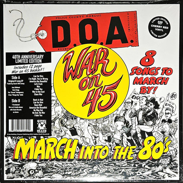 D.O.A. / War On 45 - LP RED