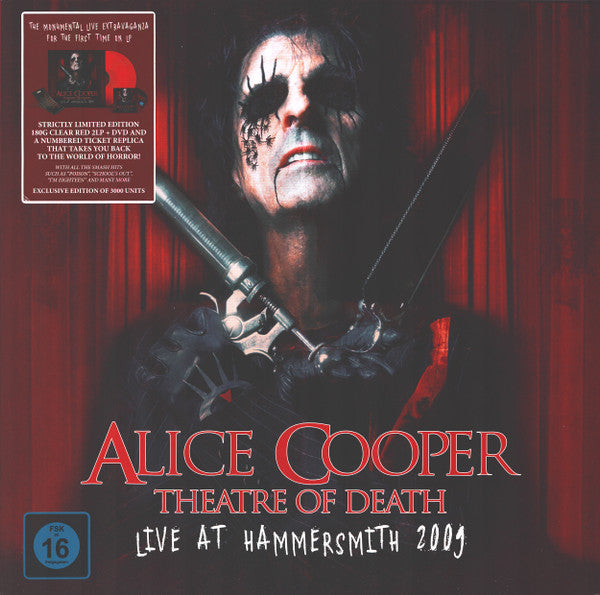 Alice Cooper / Theatre Of Death - Live At Hammersmith 2009 - 2LP RED + DVD