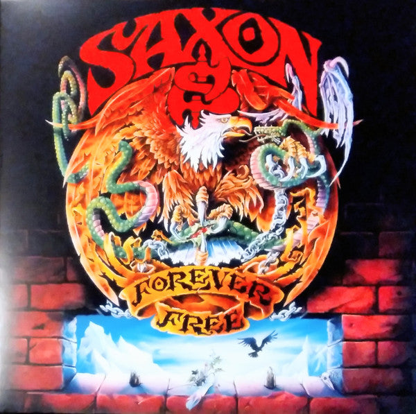 Saxon / Forever Free - LP BLUE