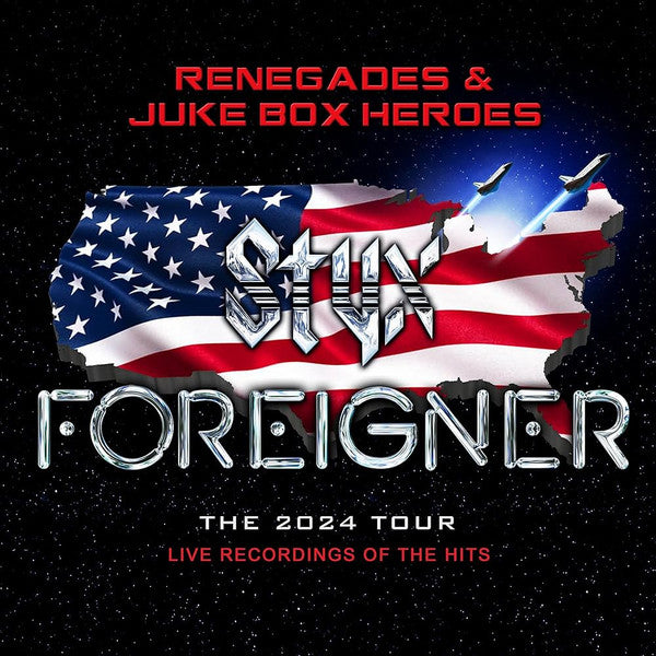 Styx, Foreigner / Renegades & Juke Box Heroes LIVE -LP