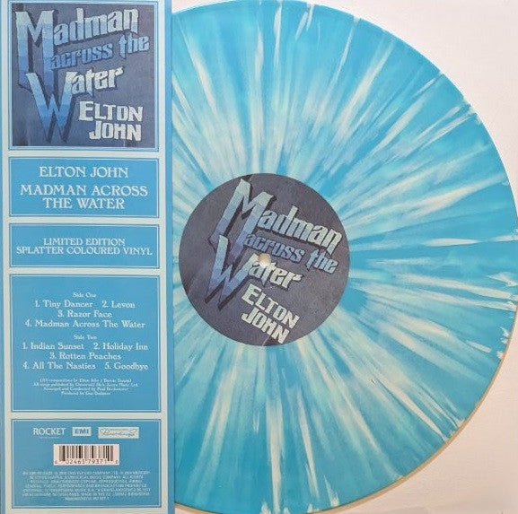 Elton John / Madman Across The Water - LP BLUE SPLATTER