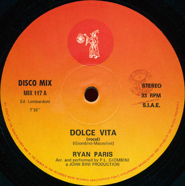Ryan Paris / Dolce Vita - LP 12&