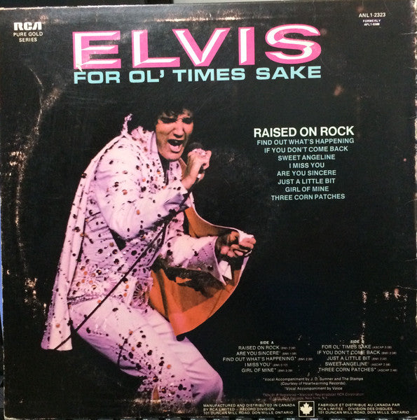 Elvis Presley / Raised On Rock : For Ol&