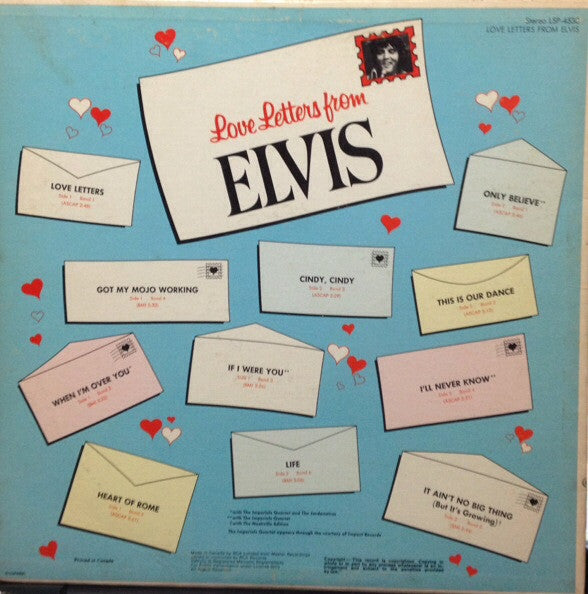 Elvis Presley / Love Letters From Elvis - LP USED