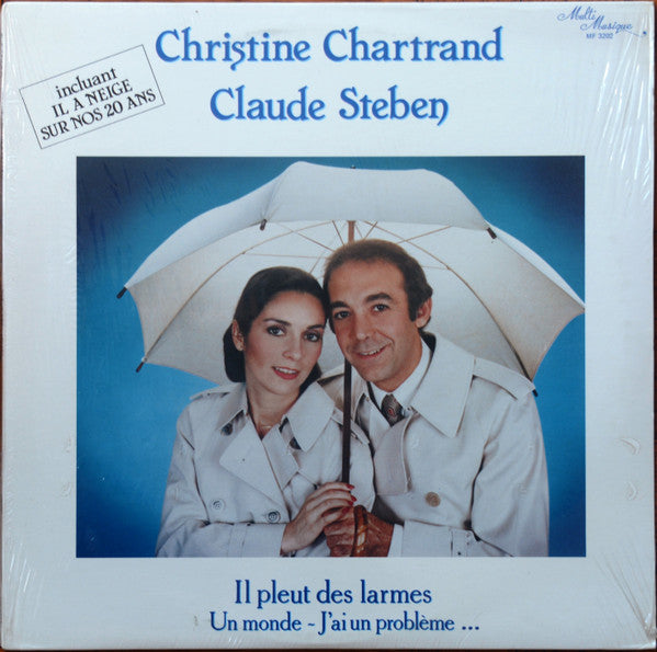 Christine Chartrand Et Claude Steben / Il Pleut Des Larmes - LP Used