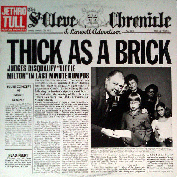 Jethro Tull / Thick As A Brick - LP (Used)