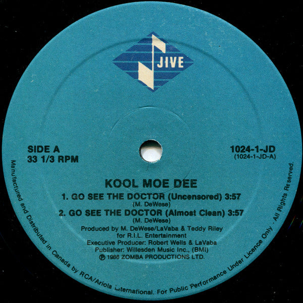 Kool Moe Dee / Go See The Doctor - LP Used 12&