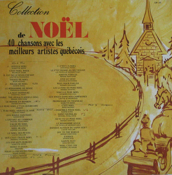 Various / Collection De Noël - 40 Chansons Avec Les Meilleurs Artistes Québécois - 2LP Used