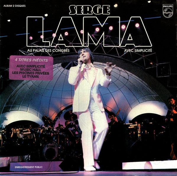 Serge Lama / At the Palais Des Congres With Simplicity - LP Used