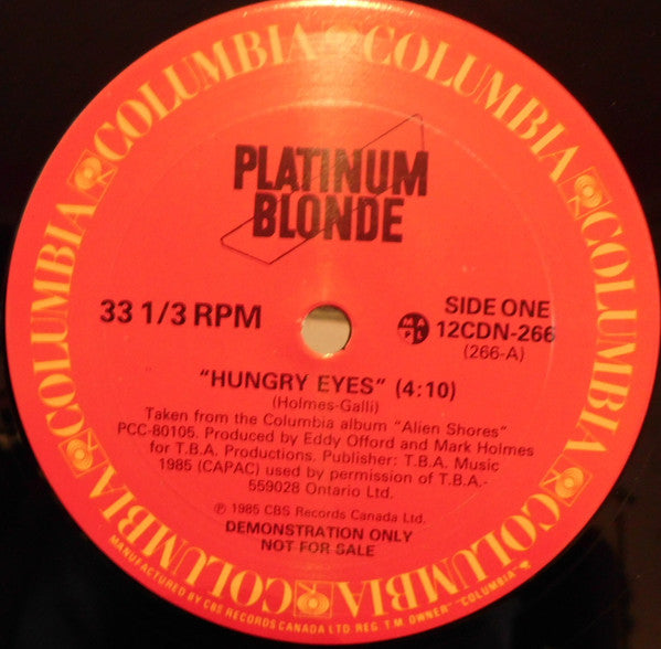 Platinum Blonde / Hungry Eyes - LP Used 12&