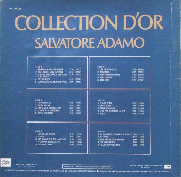 Salvatore Adamo / Collection D&