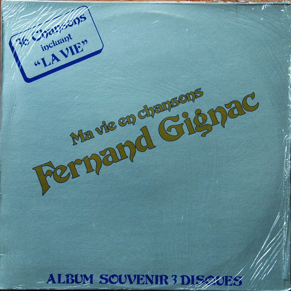 Fernand Gignac / Ma Vie En Chansons - 3LP Used