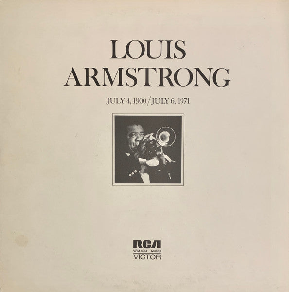 Louis Armstrong / July 4, 1900 / July 6, 1971 - 2LP Used